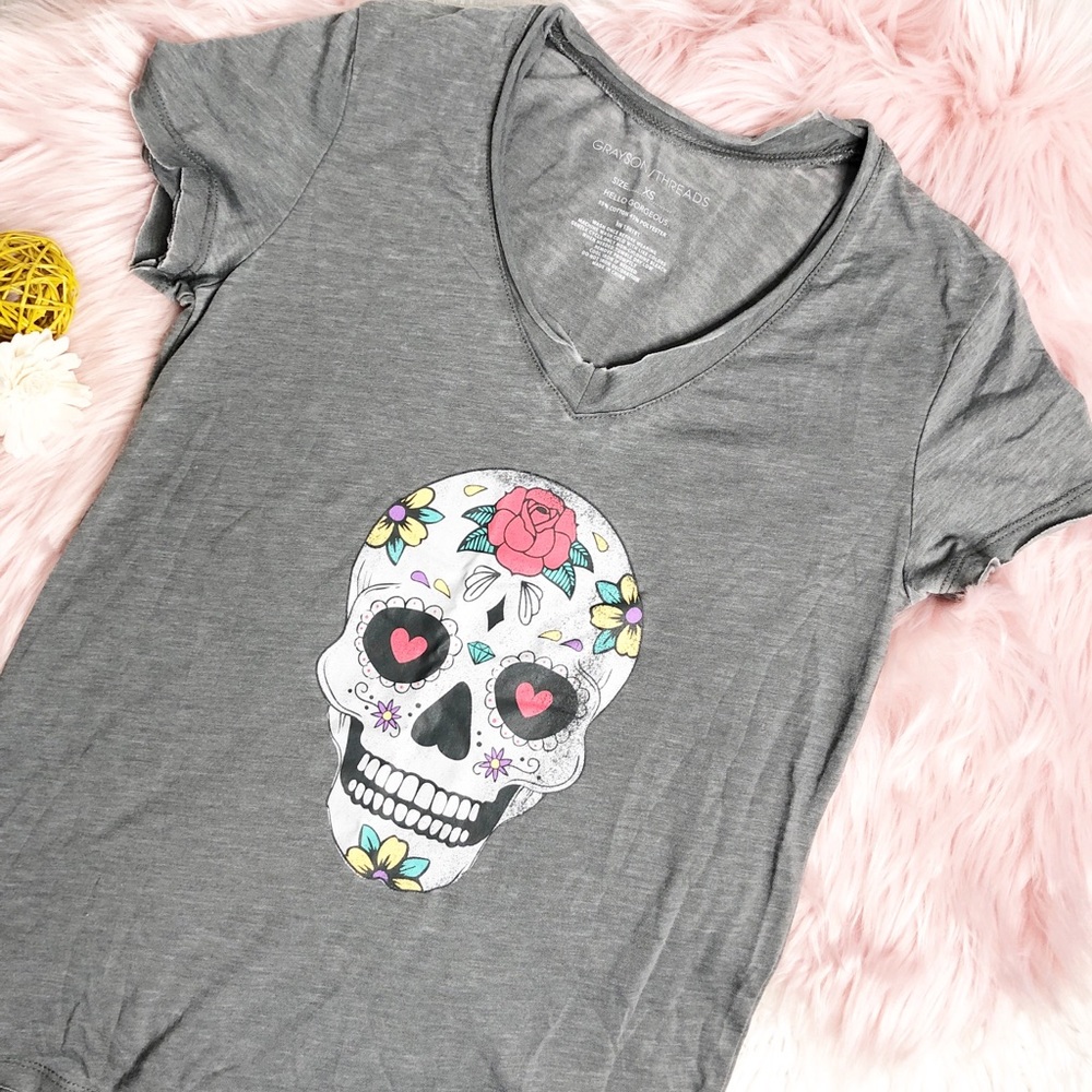 Skull burnout Tee